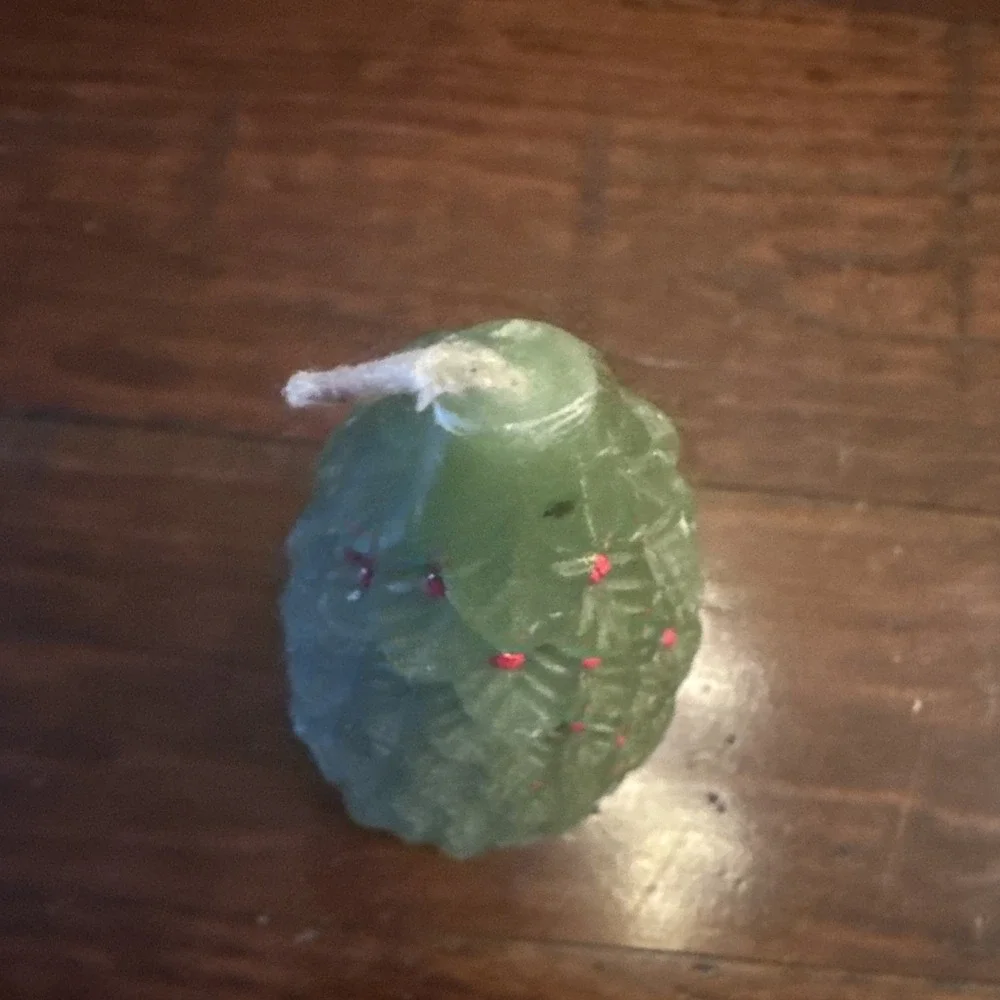 Crate & Barrel Christmas tree Candle 7 inch, 12-hour Burn‎ Time NEW